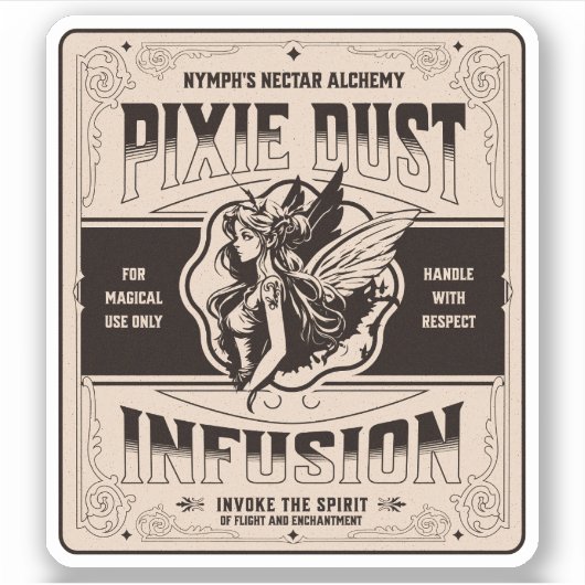 Halloween Witch Potion Apothecary Fles Label (Voorkant)