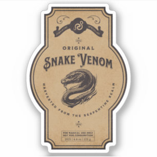 Halloween Witch Potion Apothecary Fles Label