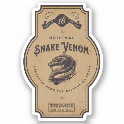 Halloween Witch Potion Apothecary Fles Label (Voorkant)