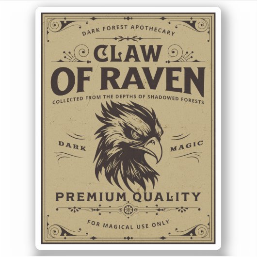 Halloween Witch Potion Apothecary Fles Label (Voorkant)