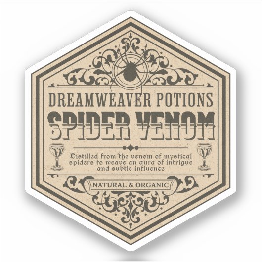 Halloween Witch Potion Apothecary Fles Label (Voorkant)