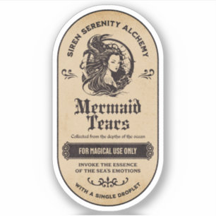 Halloween Witch Potion Apothecary Fles Label