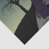 Halloween Witch Pumpkin Black cat Jouw tekst Tissuepapier (Detail)