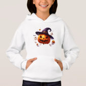 Halloween Witch Pumpkin White Ghost Black Bats (Voorkant)
