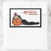 Halloween Witch Rechthoekige Sticker (Tas)
