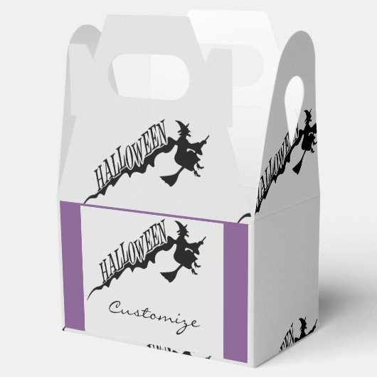 Halloween Witch Riding Broom Thunder_Cove Bedankdoosjes (Geopend)