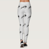 Halloween Witch Riding Broom Thunder_Cove Leggings (Achterkant)