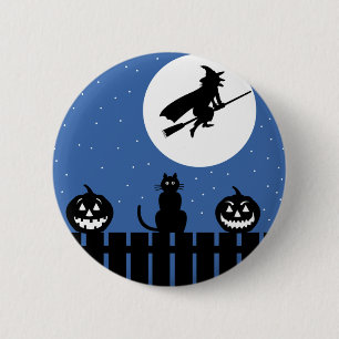 Halloween Witch Ronde Button 5,7 Cm