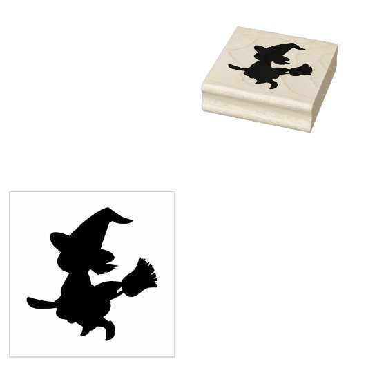 Halloween Witch Rubberstempel (Gestempeld)
