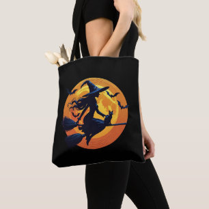 Halloween Witch Sac fourre-tout élégant Hallowen f