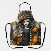 Halloween witch schort (Voorkant)