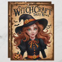  Halloween Witch Scrapbook Papier