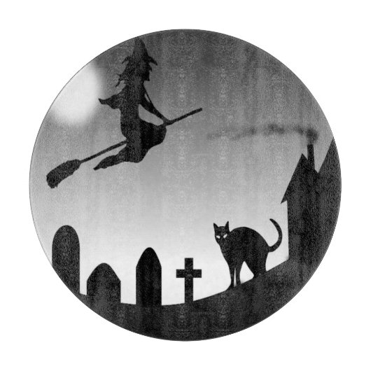HALLOWEEN WITCH SILHOUETTE SNIJPLANK (Voorkant)
