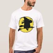 Halloween Witch Silhouette T-shirt (Voorkant)