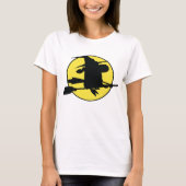 Halloween Witch Silhouette T-shirt (Voorkant)