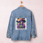 Halloween Witch Skeleton Jean Jacket (Hangar)