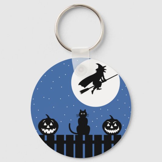 Halloween Witch Sleutelhanger (Voorkant)