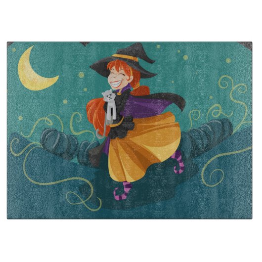 Halloween Witch Snijplank (Voorkant)