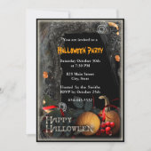 Halloween Witch Spell Book Party Uitnodiging (Voorkant)
