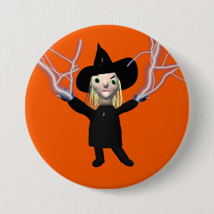 Halloween Witch Spell Ronde Button 7,6 Cm