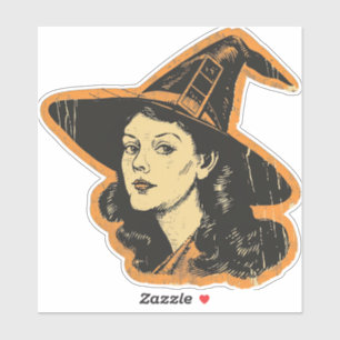 Halloween Witch Spooky Seizoen Sticker