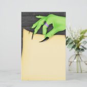 Halloween Witch Stationery Briefpapier (Staand voorkant)