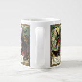 Halloween Witch Stirring Magic Cauldron Grote Koffiekop (Achterkant)