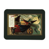  Halloween Witch Stirring Magic Cauldron Magneet (Horizontaal)