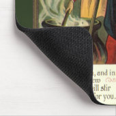 Halloween Witch Stirring Magic Cauldron Muismat (Hoek)