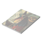 Halloween Witch Stirring Magic Cauldron Notitieblok (Gedraaid)