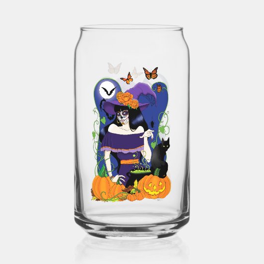 Halloween Witch Sugar Skull (Verso)