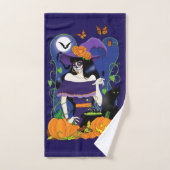 Halloween Witch Sugar Skull (Serviette à main)