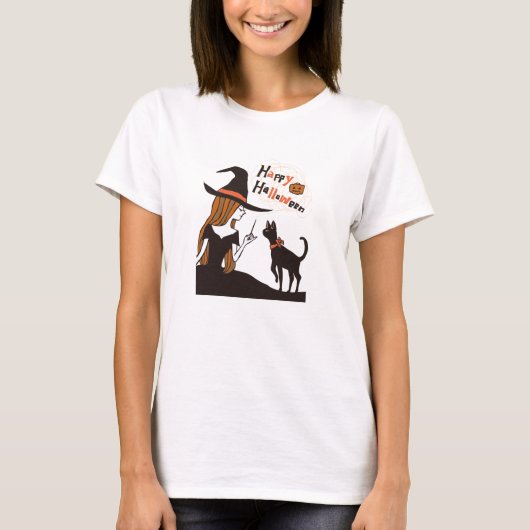 halloween (witch) t-shirt (Voorkant)
