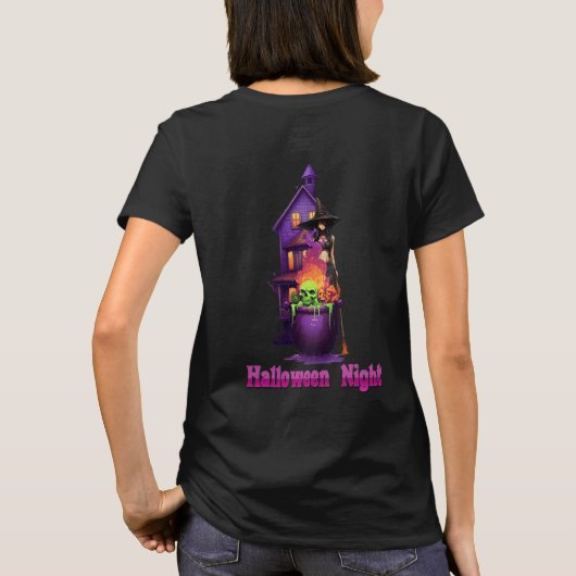 Halloween Witch T-shirt (Achterkant)