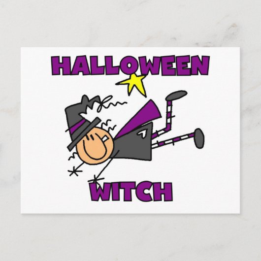 Halloween Witch T-shirts en Gifts Briefkaart (Voorkant)