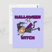 Halloween Witch T-shirts en Gifts Briefkaart (Voorkant / Achterkant)