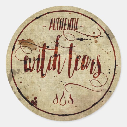  Halloween Witch Tears Label (Voorkant)