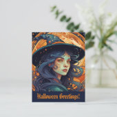 Halloween Witch Theme Groeten Briefkaart (Staand voorkant)