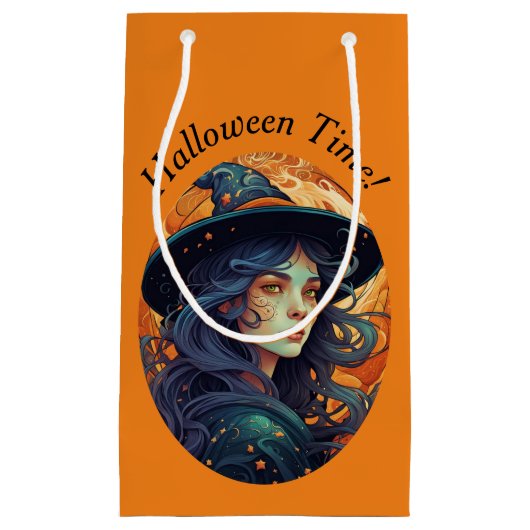 Halloween Witch Theme Klein Cadeauzakje (Voorkant)