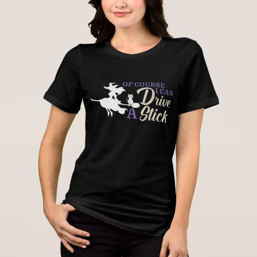 Halloween Witch Tri-Blend Shirt (Voorkant)