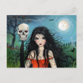 Halloween Witch Vampire Briefkaart (Voorkant)