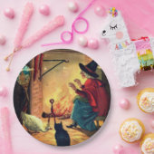  Halloween Witch van Warm Hearth  Papieren Bordje (Feest)