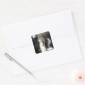 Halloween Witch Vierkante Sticker (Envelop)