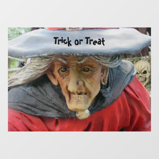 Halloween Witch Window Cling Raamsticker (Vel)