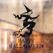 Halloween witch zwarte aangepaste tekstversieringe raamsticker (Vel 2)