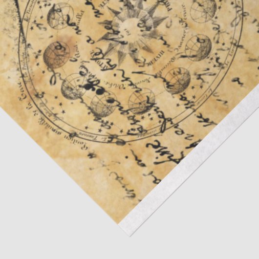 Halloween Witchcraft Alchemy  Ephemera Tissuepapier (Detail)