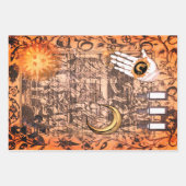 Halloween Witchcraft Medical  Ephemera Inpakpapier Vel (Voorkant 3)