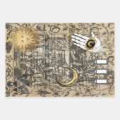 Halloween Witchcraft Medical  Ephemera Inpakpapier Vel (Voorkant)