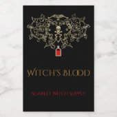 Halloween Witchcraft Potion Ingrediënten Voedselcontainer Etiket (Enkel label)