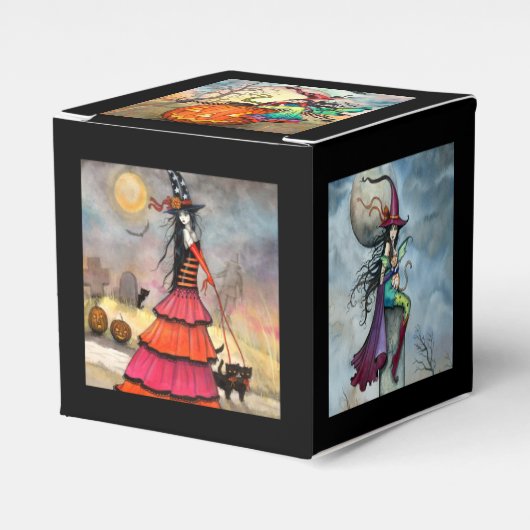 Halloween Witches and Fantasy Art Favor Box Bedankdoosjes (Voorkant Zijde)